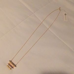Gold gorjana necklace, NWT.